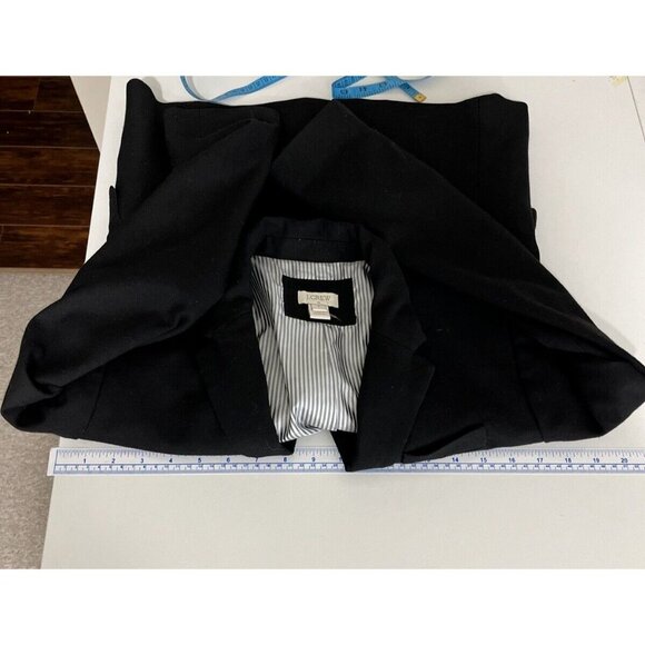 J. Crew Black Schoolboy Blazer Women's Size 8 Preppy Academia College - Picture 13 of 15